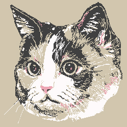 猫のドット絵